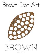 Brown Dot Art Coloring Page
