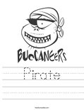 Pirate Worksheet