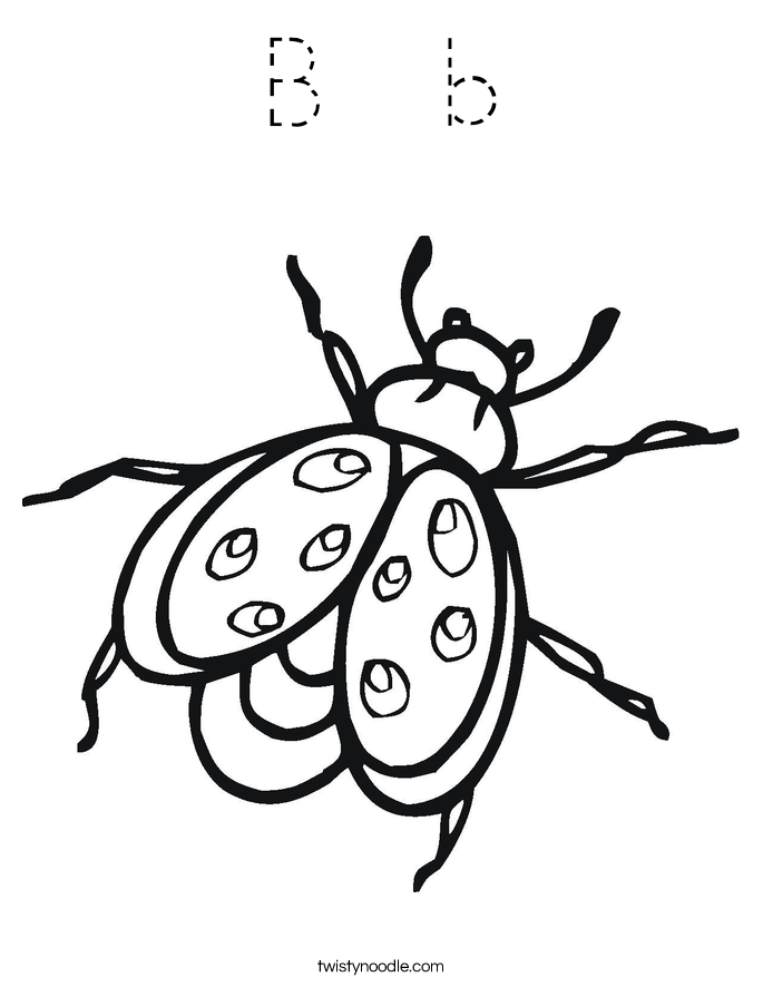 B  b Coloring Page