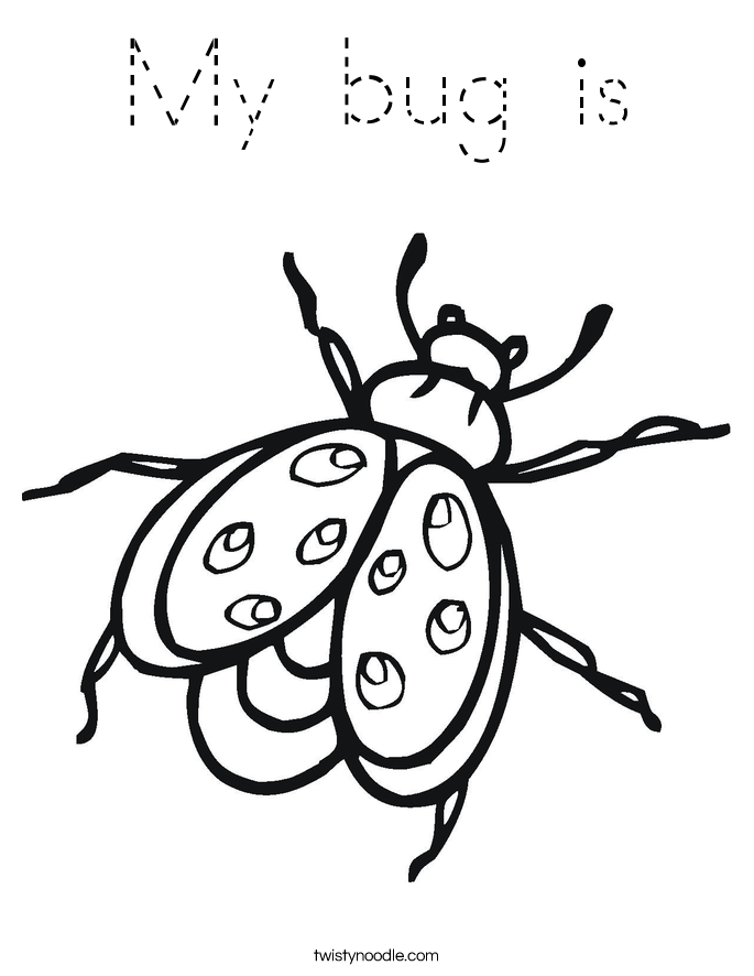 My bug is Coloring Page