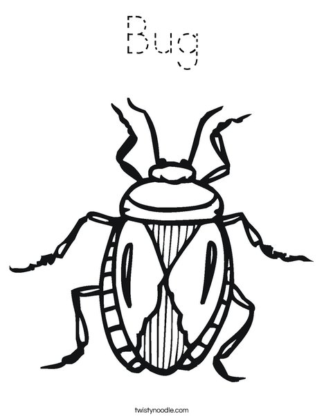 B is for Bug Coloring Page