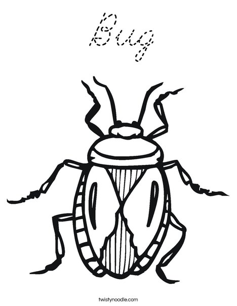 B is for Bug Coloring Page