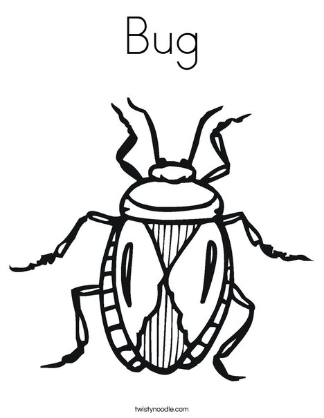 Bug Coloring Page - Twisty Noodle