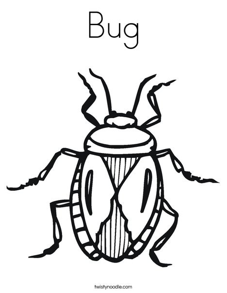 B is for Bug Coloring Page