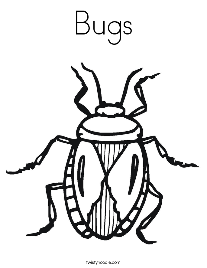 Bugs Coloring Page