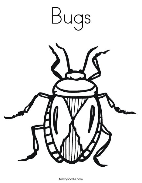 B is for Bug Coloring Page