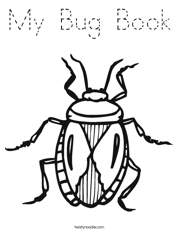 My Bug Book Coloring Page