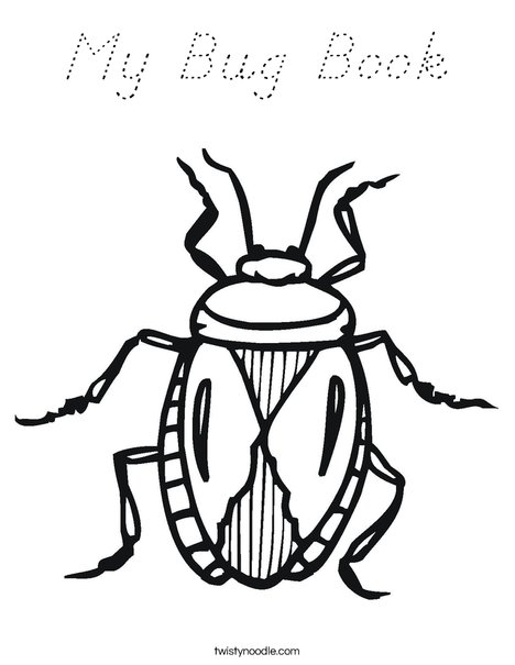 B is for Bug Coloring Page