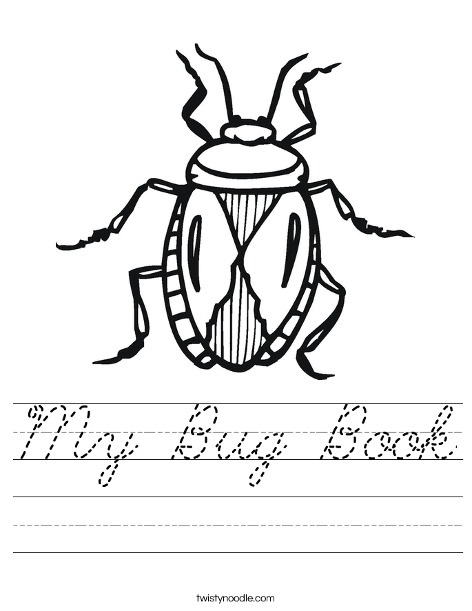 My Bug Book Worksheet