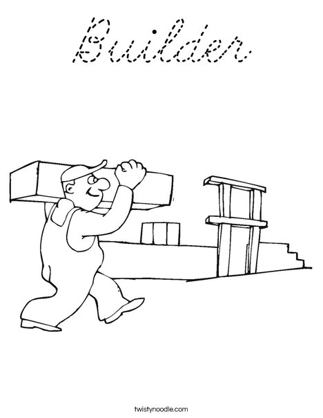 Builder Coloring Page
