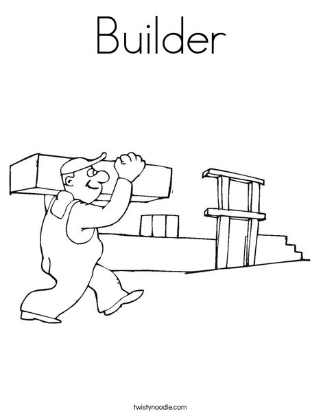 Builder Coloring Page