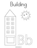 Building Coloring Page