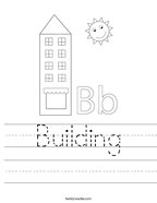 Building Handwriting Sheet