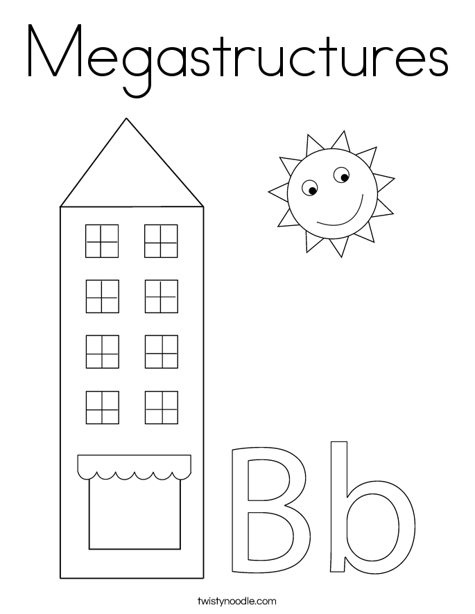 Megastructures Coloring Page