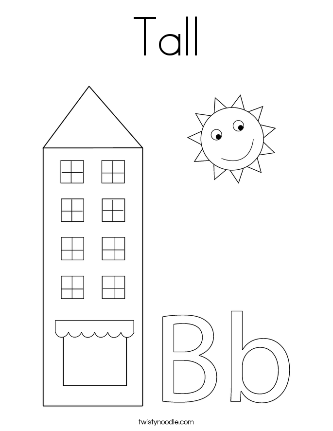 Tall Coloring Page