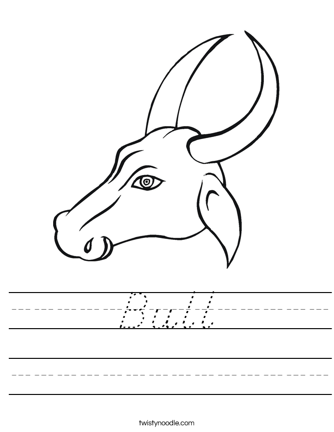 Bull Worksheet