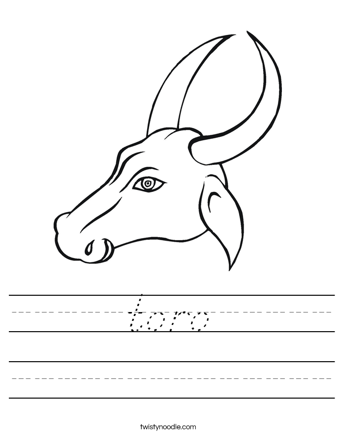toro Worksheet