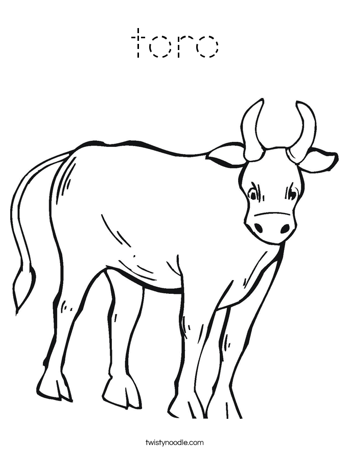 toro Coloring Page