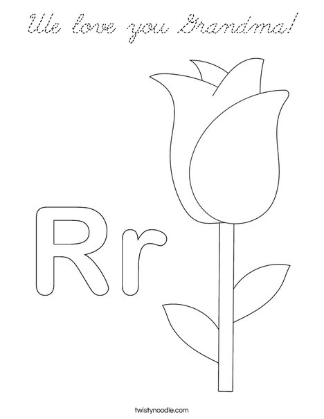 Bunch of Roses Coloring Page