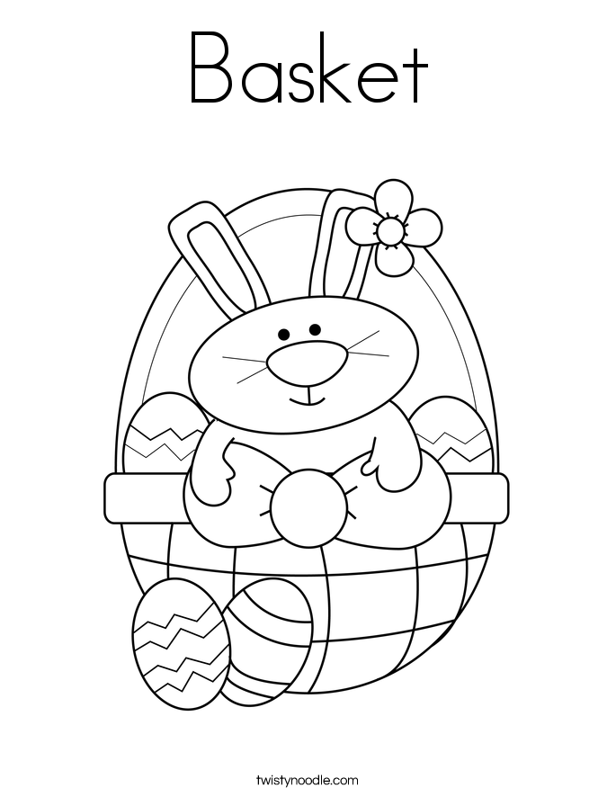 Basket Coloring Page