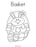 Basket Coloring Page