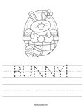 BUNNY! Worksheet