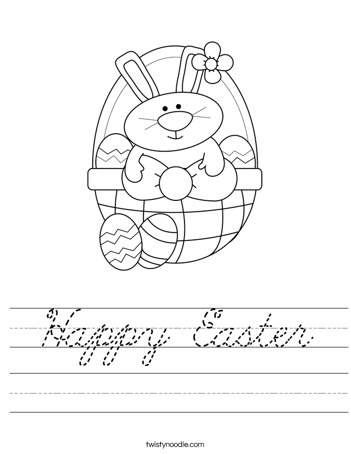  Happy Easter  Worksheet