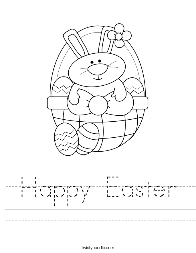  Happy Easter  Worksheet