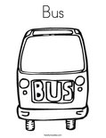 Bus Coloring Page