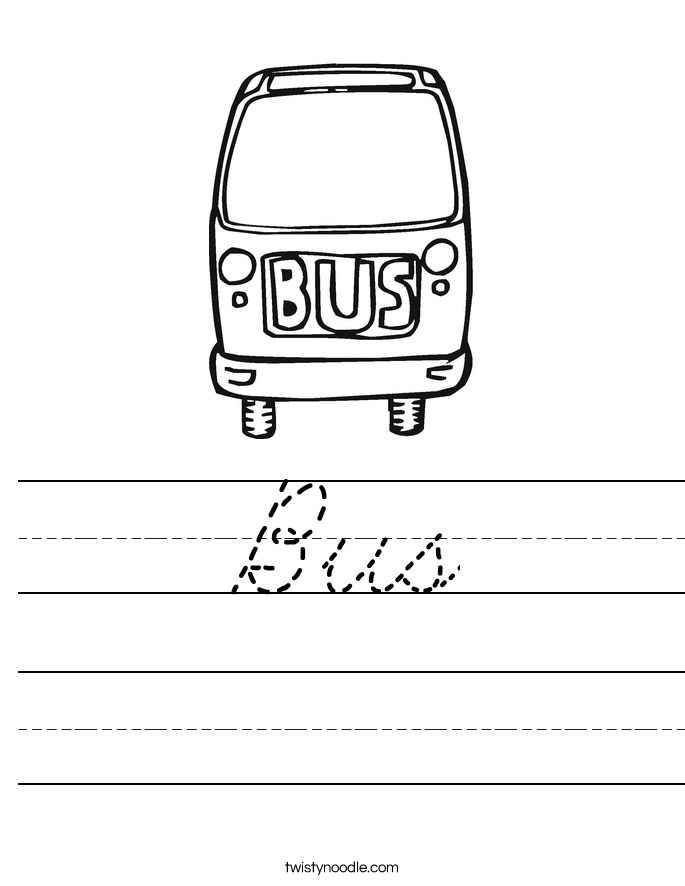 Bus Worksheet