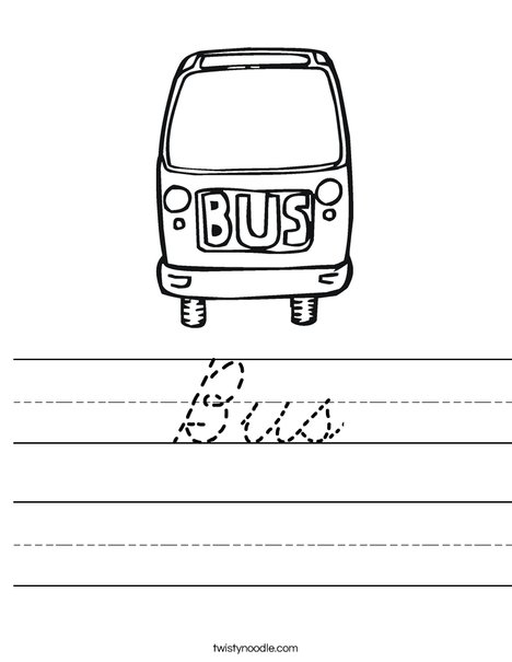 Bus Worksheet