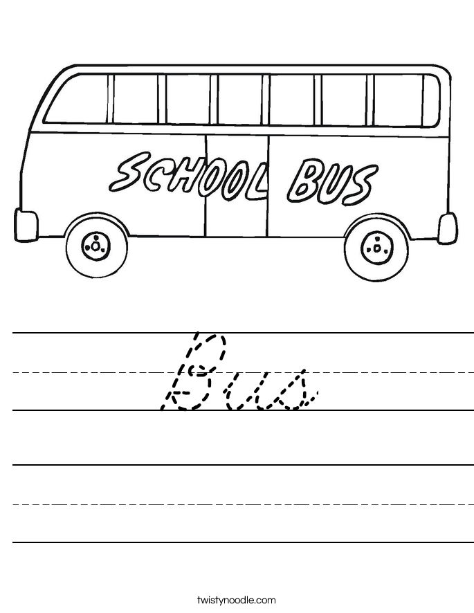 Bus Worksheet