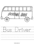 Bus Driver Worksheet
