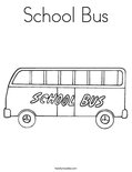 School BusColoring Page