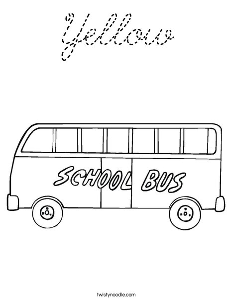 School Bus Coloring Page