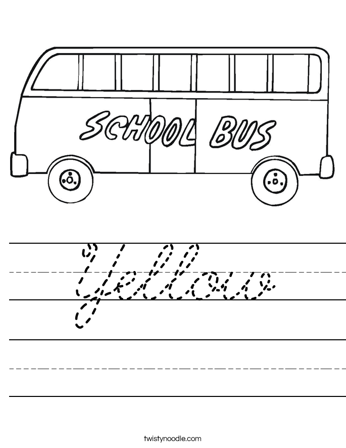 Yellow Worksheet