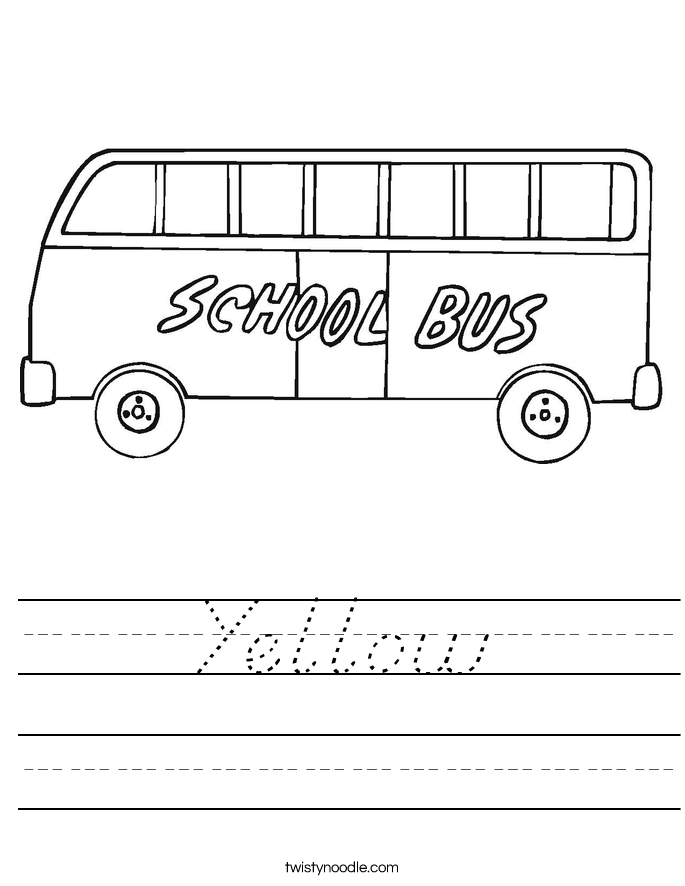 Yellow Worksheet
