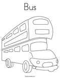 Bus Coloring Page