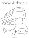 double decker bus Coloring Page