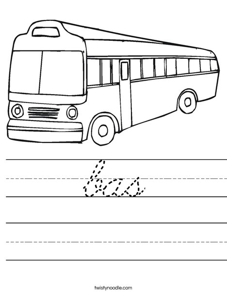 City Bus Worksheet