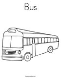 Bus Coloring Page