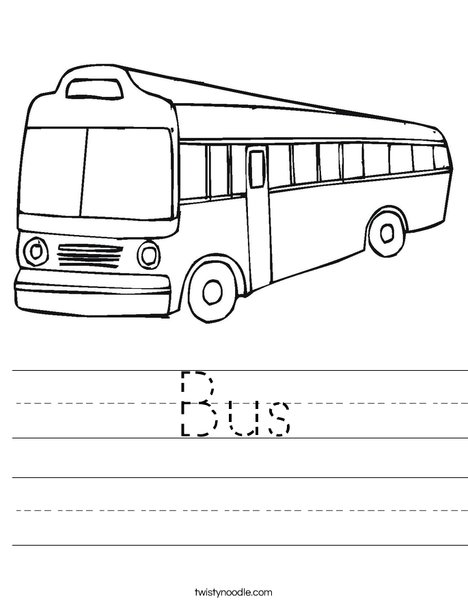 City Bus Worksheet