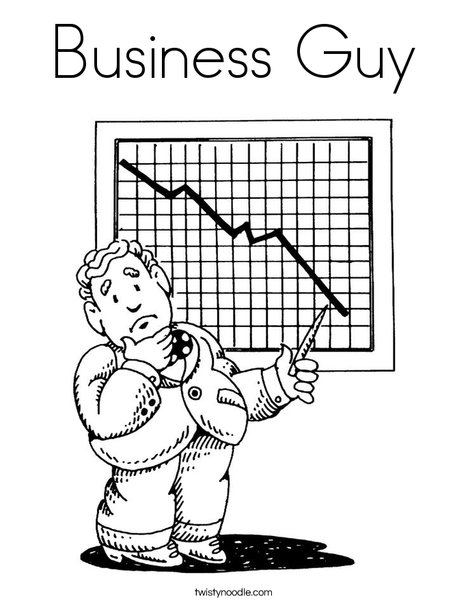 Businessman Coloring Page