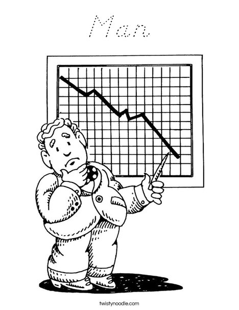 Businessman Coloring Page