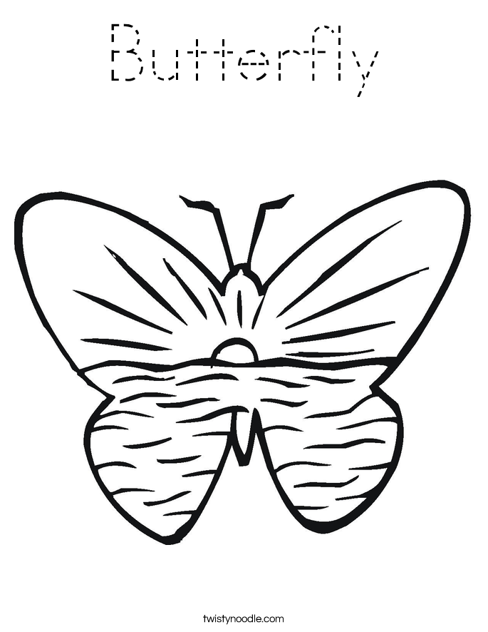 Butterfly Coloring Page