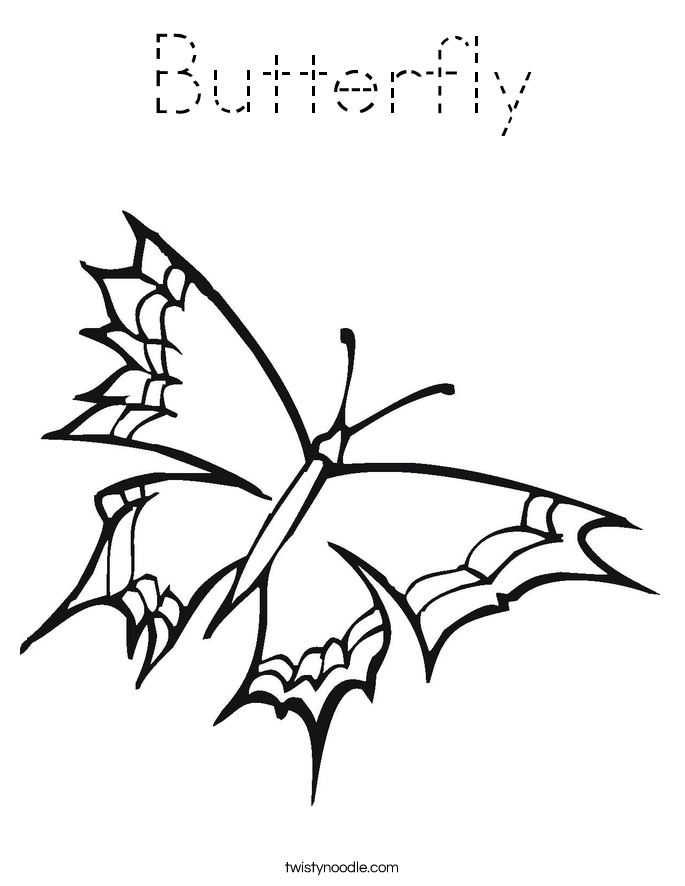 Butterfly Coloring Page