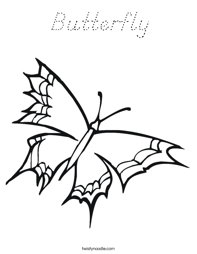Butterfly Coloring Page