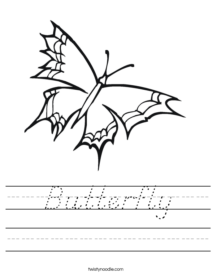 Butterfly Worksheet