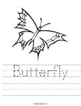 Butterfly Worksheet