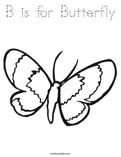Butterfly Coloring Page